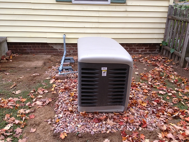 gas line house to generator