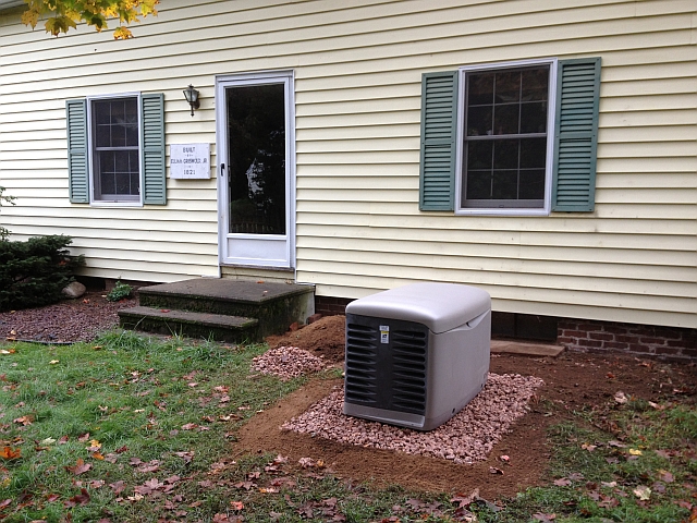 generator stone pad